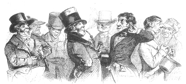 Французские буржуа. Иллюстрация к книге «Французы, описанные ими самими» (1840)